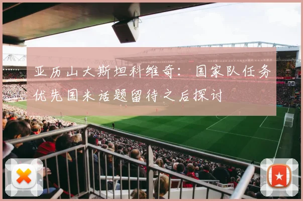 亚历山大斯坦科维奇：国家队任务优先国米话题留待之后探讨